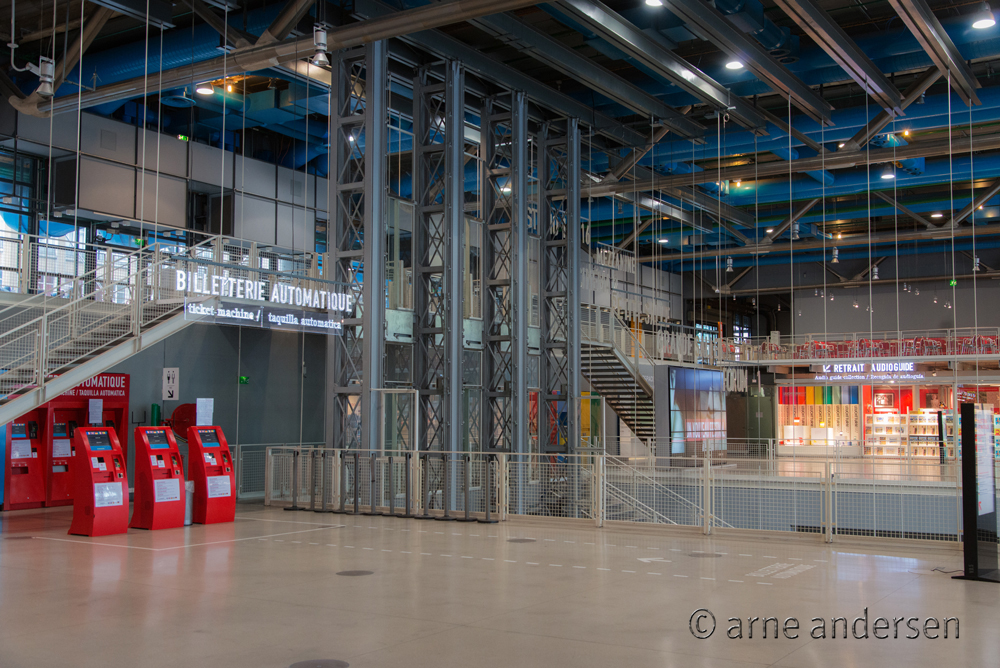 Centre Pompidou kurz vor der Öffnung